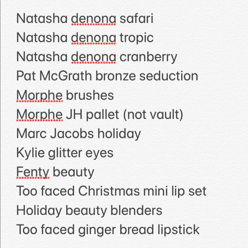 ISO trade list